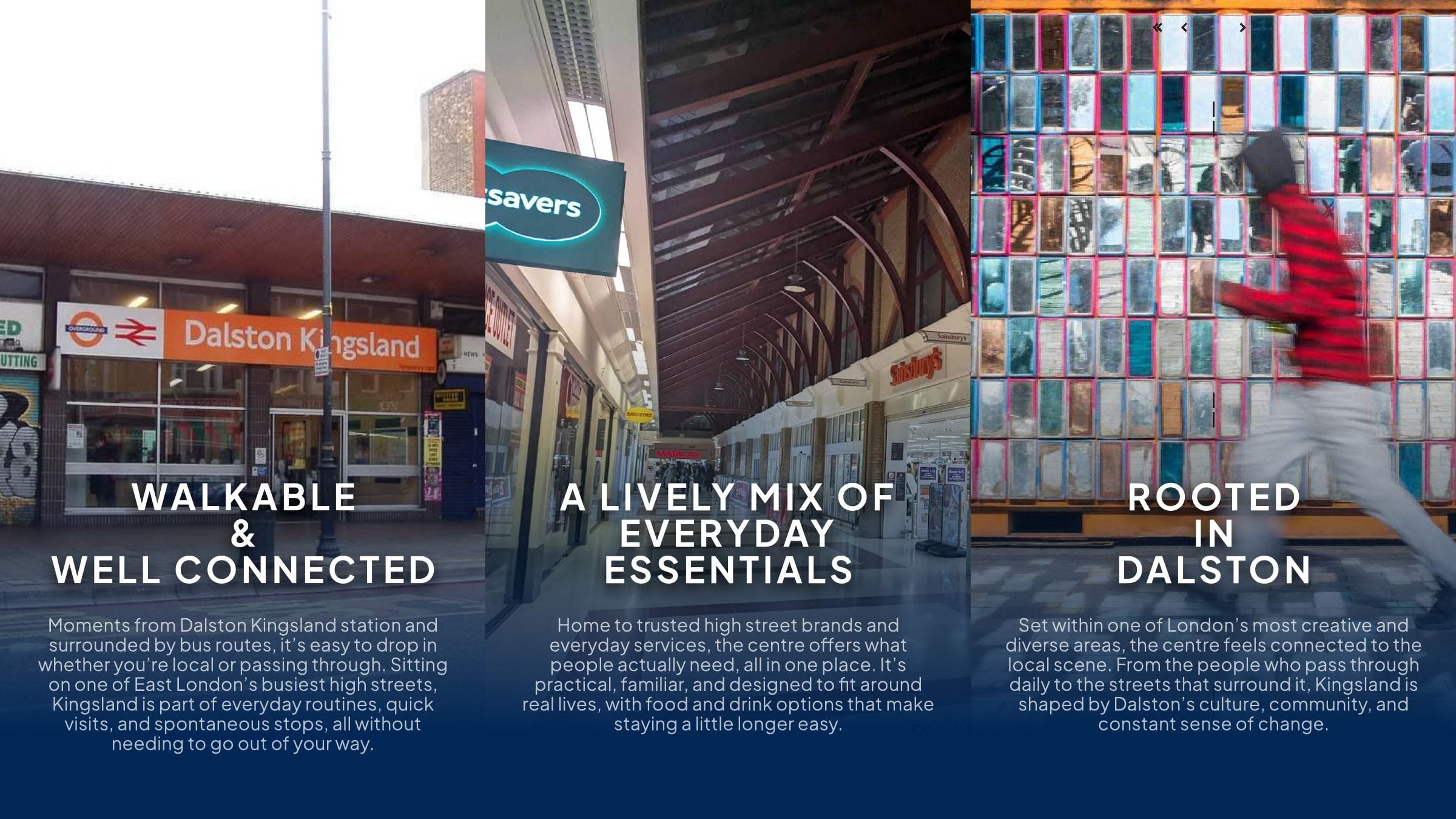 Walkable and well connected, a lively mix of everyday essentials, rooted in Dalston