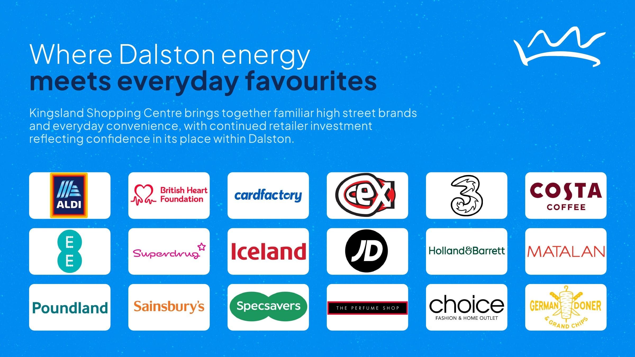 The brands already trading in Kingsland Shopping Centre