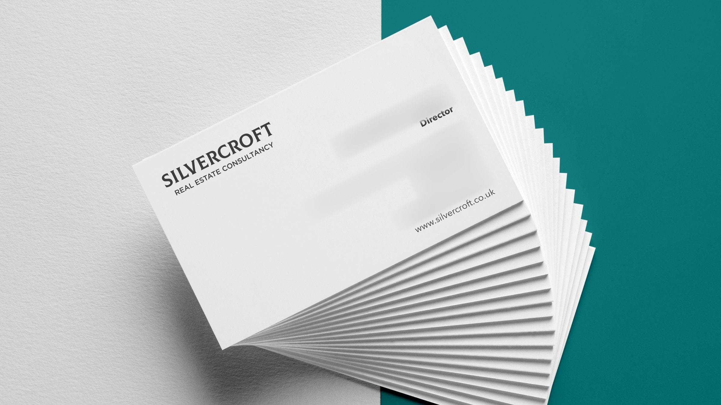 Silvercroft business cards: the Silvercroft wordmark