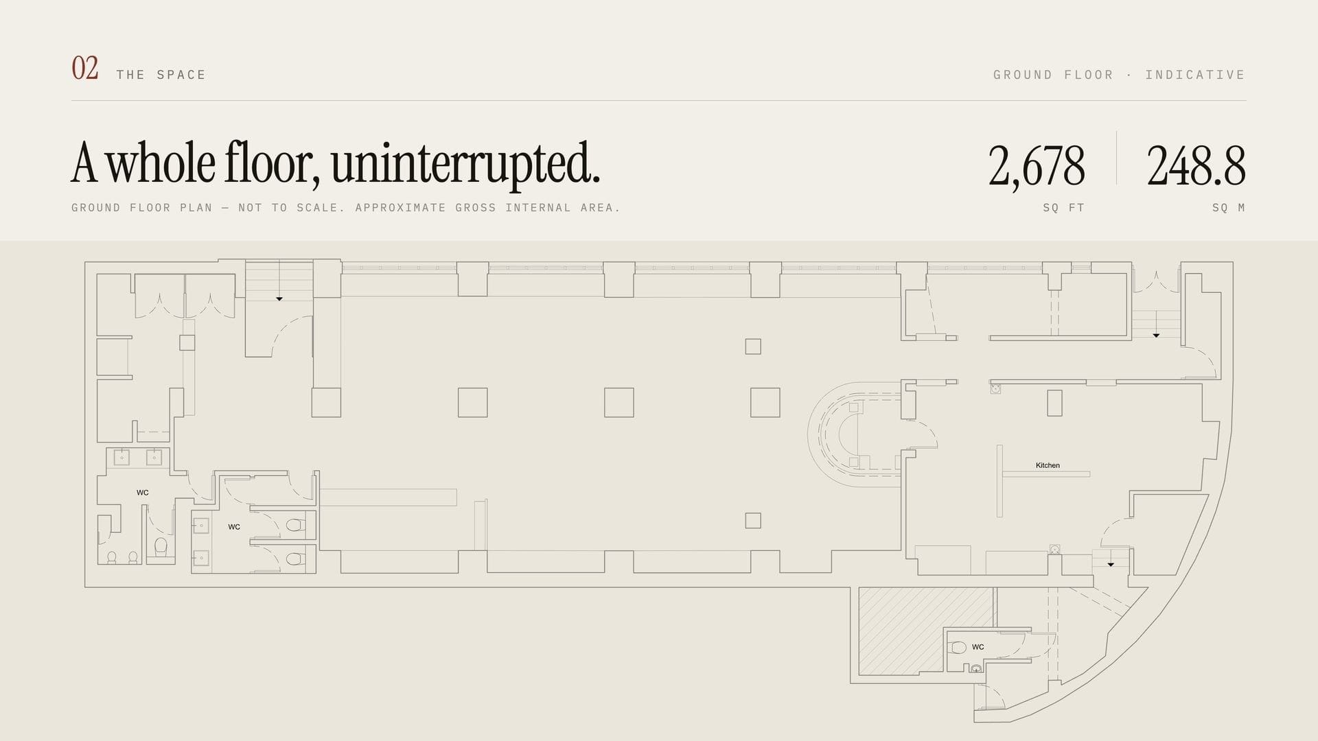The ground floor plan of 85 Sloane Avenue